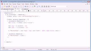 jQuery Tutorial - 131 - Creating a hover text plugin