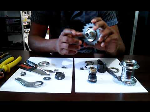 Manutenção cubo contra pedal ou freio a pé