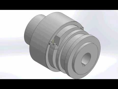 Mechanisch betätigte Lamellenkupplung Simulation Schaltung