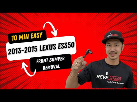 2013-2015 Lexus ES350 Front Bumper Removal Easy 10 MIN Job