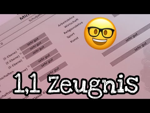 Mein 1,1 Zeugnis! / 9. Klasse
