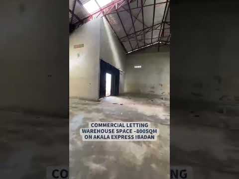 800sqm Warehouse Space for Rent at Akala Express, Ibadan