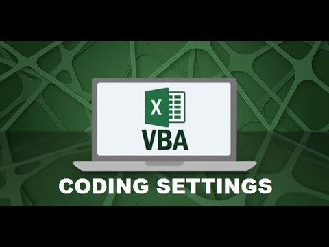 Excel VBA for Beginners #2 - Coding settings and terminology