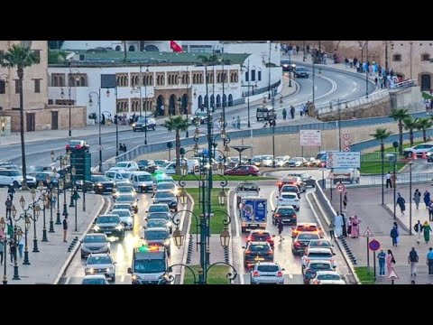RABAT وأخيرا أروع جولة رباطية سلاوية بمناظر عراصي مراكشية من الرباط إلى المطار الدولي الرباط-سلا