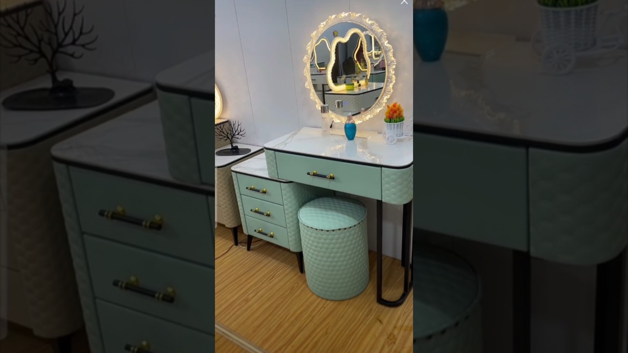 New smart dressing tables with your choice of colours. #dressingtable #dressingmirror #makeuptable