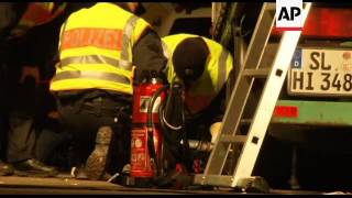 WRAP G&#39;peace truck on route of nuclear waste ADDS police remove protesters