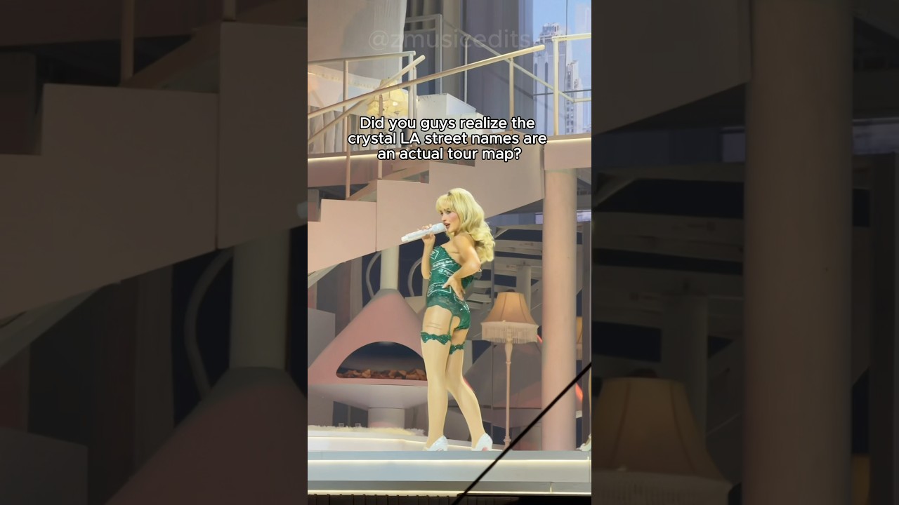 🤯 SABRINA CARPENTER'S LA SUIT IS A TOUR MAP?! #sabrinacarpenter #shorts