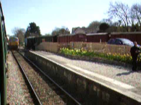 No. 33111 at corfe castle with a stock movement