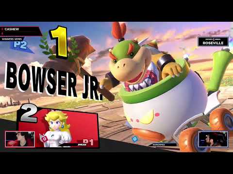 Jimrude (Peach) vs ramonM64 (Bowser Jr.) - Super Smash Tuesdays #28 Winners Semi-Final