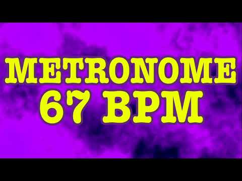 67 BPM Metronome - 10 Minute Metronome - 67BPM Click Track - 10 Minute Timer - Metrónomo 67 BPM