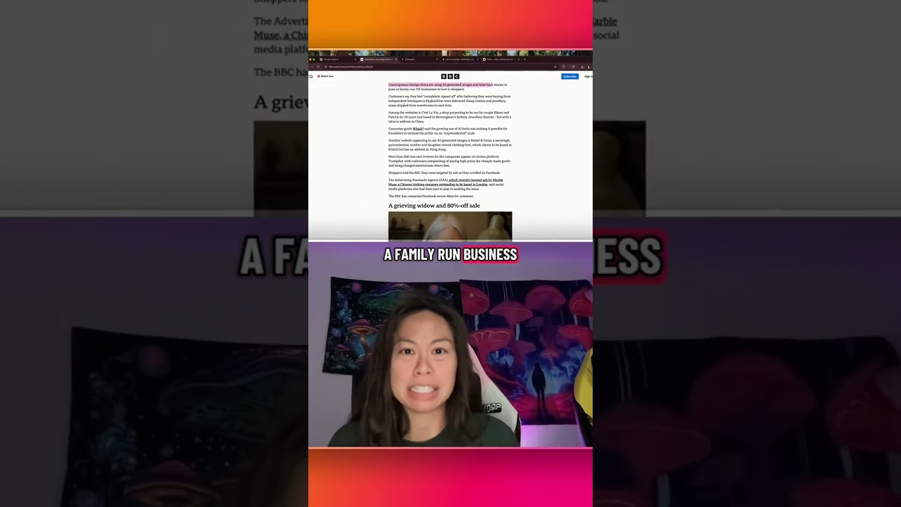 Don’t fall for deepfake ads and deepfake businesses online! Spread the word with your friends & fami