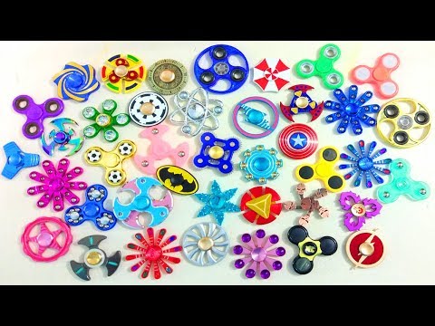 40 Super Cool Fidget Spinners! Huge Fidget Spinner Collection! Coolest Fidget Spinner Collection!