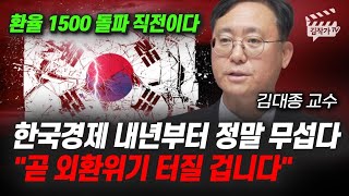 한국경제 내년부터 정말 무섭다, 곧 외환위기 터질 겁니다 (김대종 교수)