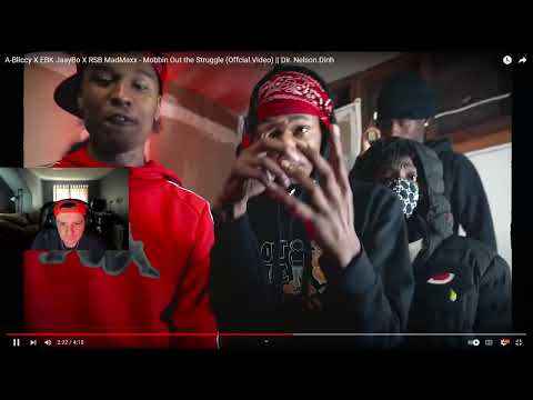 Slid! A-Bliccy X EBK JaayBo X RSB MadMaxx - Mobbin Out the Struggle REACTION!