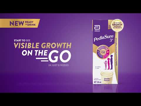 Introducing the NEW PediaSure® 3+ ready to drink pack!