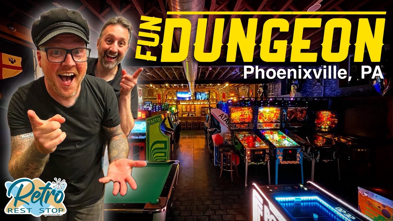A Private Evening At The Fun Dungeon Brewcade In Phoenixville PA Playing Retro Video Games & Pinball