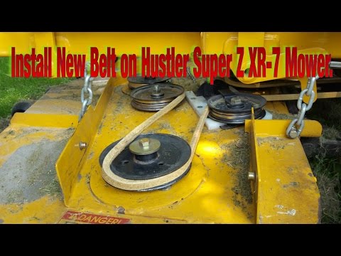 Do It Yourself: Installing Mowing Belt on Hustler Super Z 66 inch deck mower