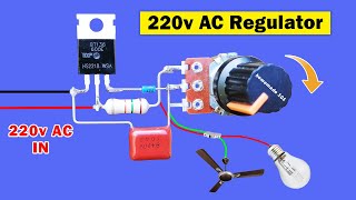 DIY 220v AC regulator circuit diagram, AC voltage adjustable controller