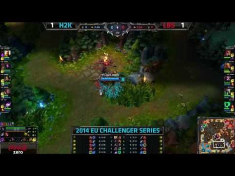 ♠ SEASON 4 ♠ || H2K Gaming vs Lublin Shore Game 3 SemiFinals EU Challenger Summer 2014  H2K vs LBS