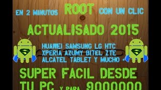 preview picture of video 'COMO ROOTEAR CUALQUIER DISPOSITIVO ANDROID | Desde mi PC | Rapidamente | ACTUALISADO | 2015 2016'