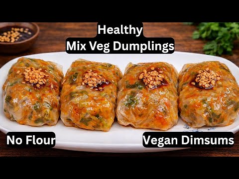 Vegetable Dumplings Recipe | Vegetable Dimsum Recipe | Vegetable Momos | Momo Recipe | Vegan Recipe