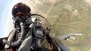 F-16 Fighter Jet Cockpit • Takeoff To Landing   HD  Military videos