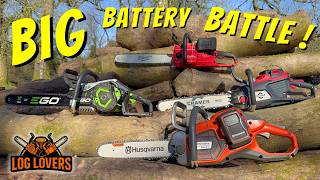 BIG Battery Chainsaw's Clash! Husqvarna vs EGO vs Cramer vs 