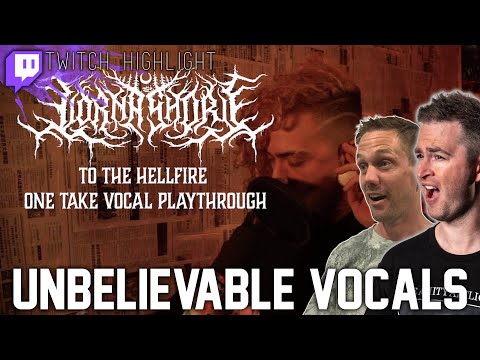 To the Hellfire - Lorna Shore One Take Vocal Playthrough REACTION  // Roguenjosh Reacts ft Benny