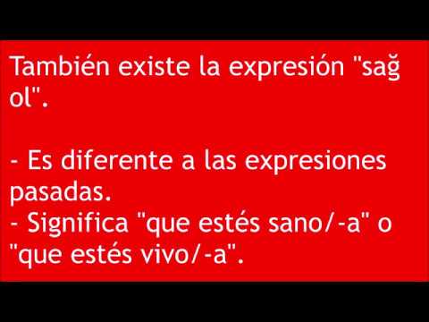 Clases De Turco, #2 - Palabras, Frases Y Preguntas Útiles