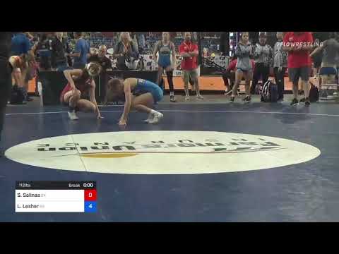 112 Lbs Consi Of 32 #2 - Shae Salinas, Oklahoma Vs Laila Lesher, Kansas Cf07