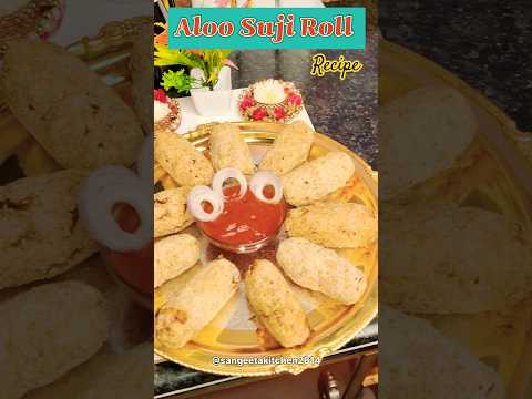 New recipe for Aloo Suji Roll #viral #trending #shorts #explore #growth #trend