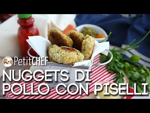 Nuggets di pollo con piselli e carote - Ricetta facile e sfiziosa, Tutorial cucina PetitChef.it