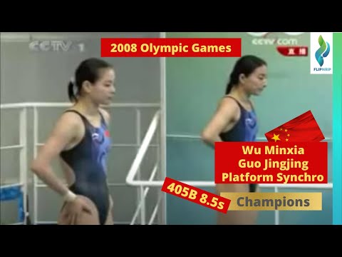 2008 Wu Minxia 吴敏霞 & Guo Jingjing 郭晶晶 - Team China - 405b - 3 meter Synchro diving - Olympics