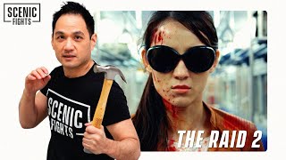 Kali Martial Arts Expert Breaks Down The Raid 2 Hammer Girl Scene with Julie Estelle | Scenic Fights