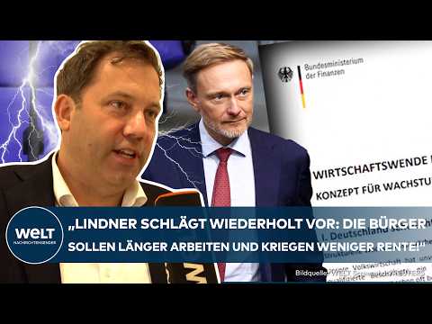 Video Thumbnail: AMPEL-ZOFF: Nach Leak von Lindners "Wirtschaftswende" - SPD-Chef Klingbeil setzt schon jetzt Grenzen