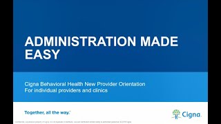 Administration made easy: New Provider Orientation for individual providers and clinics
