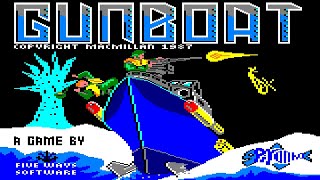[Amstrad CPC] Gunboat - Longplay (Cheat Mode)