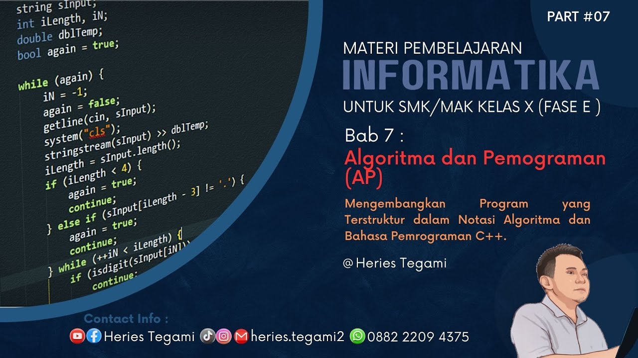 Bab 7- Algoritma dan Pemrograman (AP) | INFORMATIKA FASE E