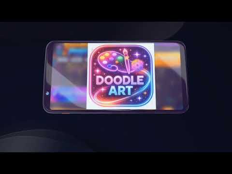 Doodle Art Drawing - Neon Glow