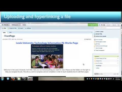 Uploading and Hyperlinking