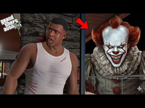 GTA 5 : Franklin Found The Scariest Pennywise In GTA 5 ! (GTA 5 Mods)