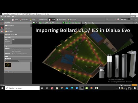 Import Bollard ULD / IES file in DIalux Evo