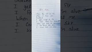 I&#39;m alive song lyrics 🔥#music #song #cover #nostalgia #disney #lyrics #hiphoplyrics #songlyrics