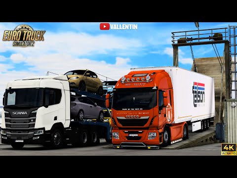 Euro Truck Simulator 2 [v1.47 Mods]: Iveco Hi-Way Reworked & Talson Trailer [4K]