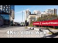 University of Ottawa Canada 4K Campus Walk Tour | November 2021
