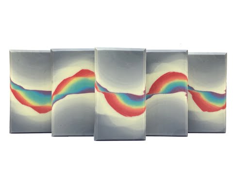 Rainbow soap Ombre - Cold process soap