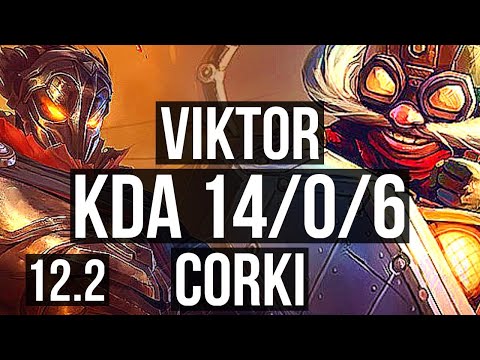 VIKTOR vs CORKI (MID) | 14/0/6, Legendary, 66% winrate | NA Diamond | 12.2