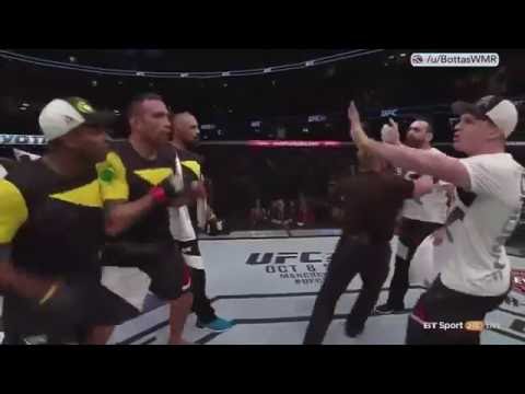Fabricio Werdum fight with opposing coach - UFC 203