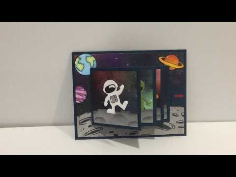 Space Waterfall Card