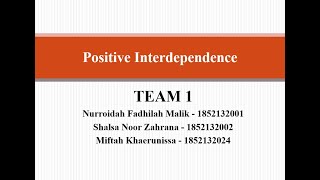 Positive Interdependence || Presentation Skill